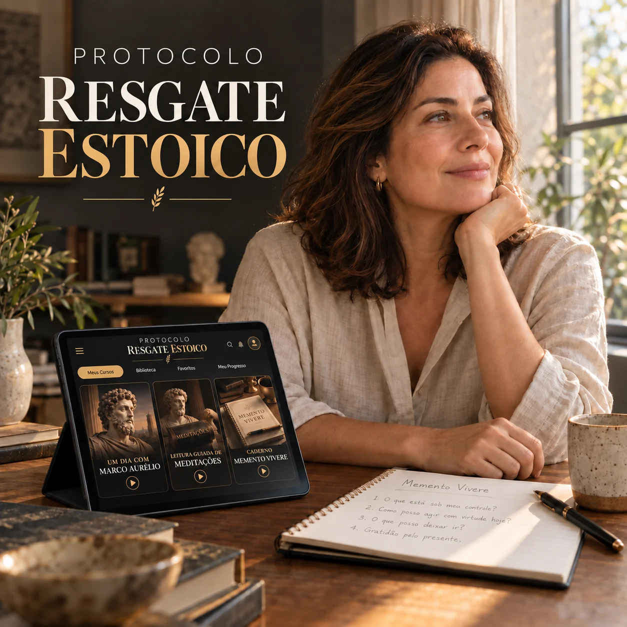 Série Um Dia Com Marco Aurélio Mockup