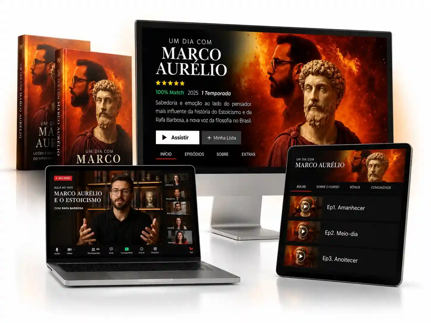 Série Um Dia Com Marco Aurélio Mockup